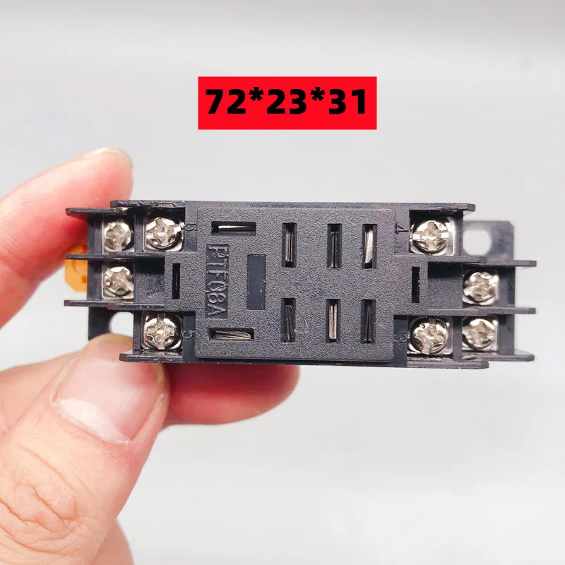 1PCS,LY2NJ,HH62P,Small Electromagnetic Intermediate Relay,AC10A/250V,8PIN,Coil,DPDT,With Socket Base,DC12/24V,AC110/220V,2NO-2NC