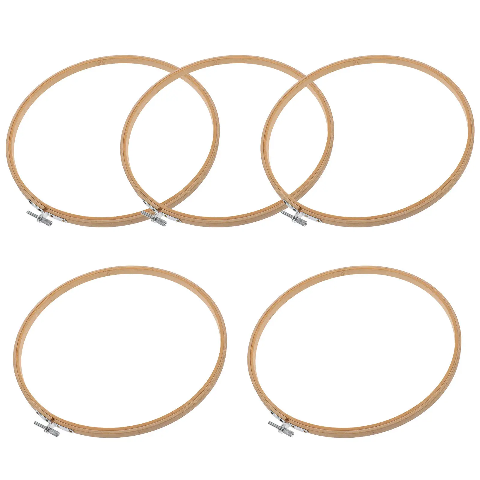 

10Pcs Bamboo Embroidery Hoop Set 15Cm DIY Craft Frame for Needlework Cross Stitch Fabric Painting Wall Decoration Beginner Gift