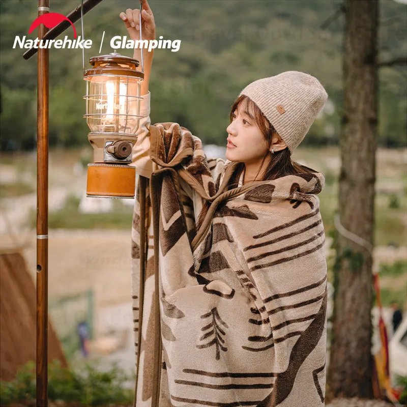 

Naturehike Warm Drape Flame Retardant Blanket Camping Portable Cover Blanket Shawl Carpet Windproof Carpet Shawl Dual Purpose