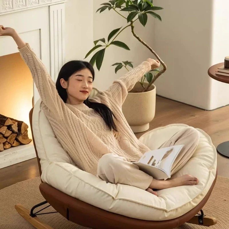 Cadeira de balanço nórdica, favo de mel, sofá preguiçoso, aluguel de cochilo, casa, sala de estar, varanda, reclinável, chaise lounge, móveis para casa