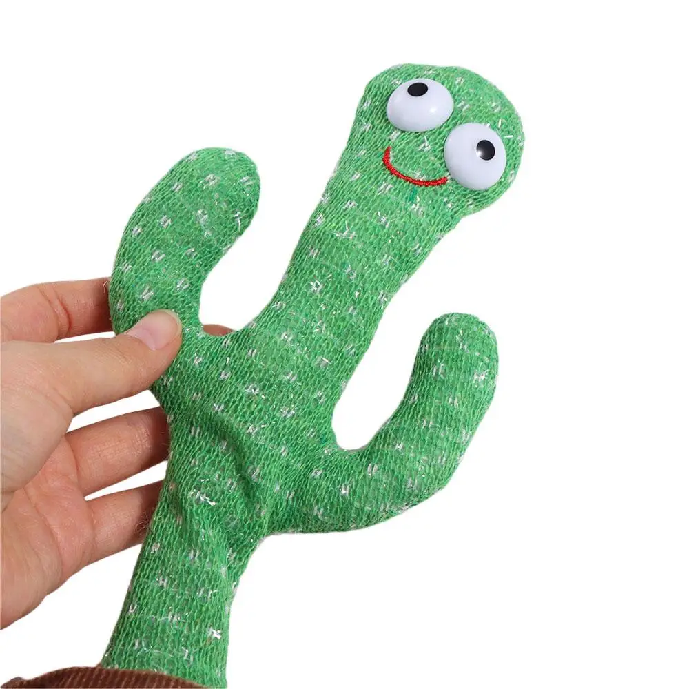 Cactus bailando bailarina electrónica Cactus parlante registro bailarina electrónica juguete aclarar baile interactivo juguetes de peluche juguete para bebé