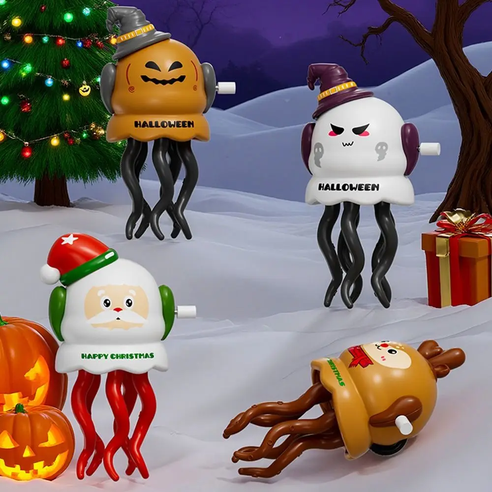 Elk Magic Dancing Octopus Toy Pumpkin Ghost Crawling Dancing Dancing Santa Claus Clockwork Obstakel vermijden