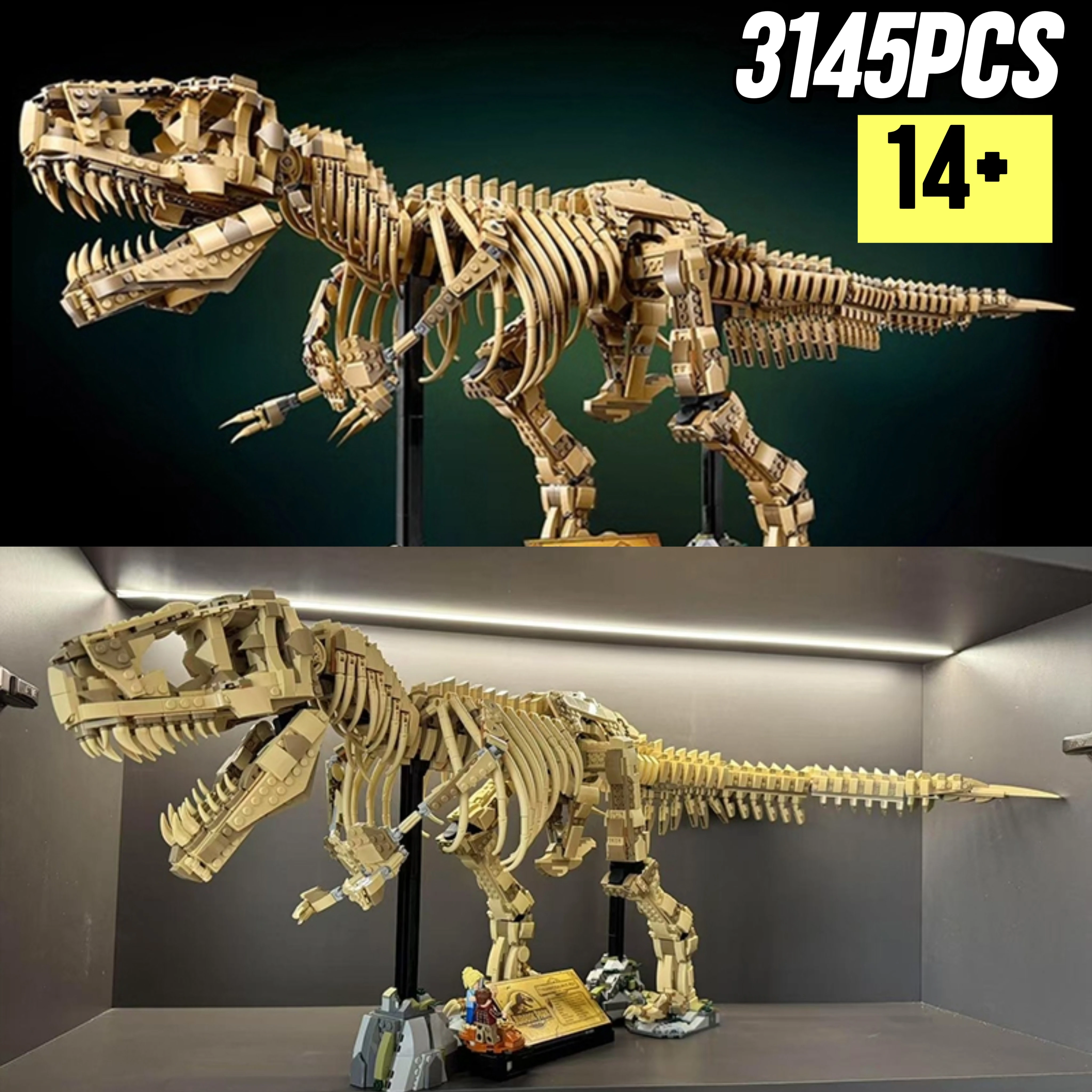 

Fossil of Tyrannosaurus Rex 76968 Building Blocks Sets NEW DIY for Children Boys Adults Birthday Christmas Gifts 3145pcs