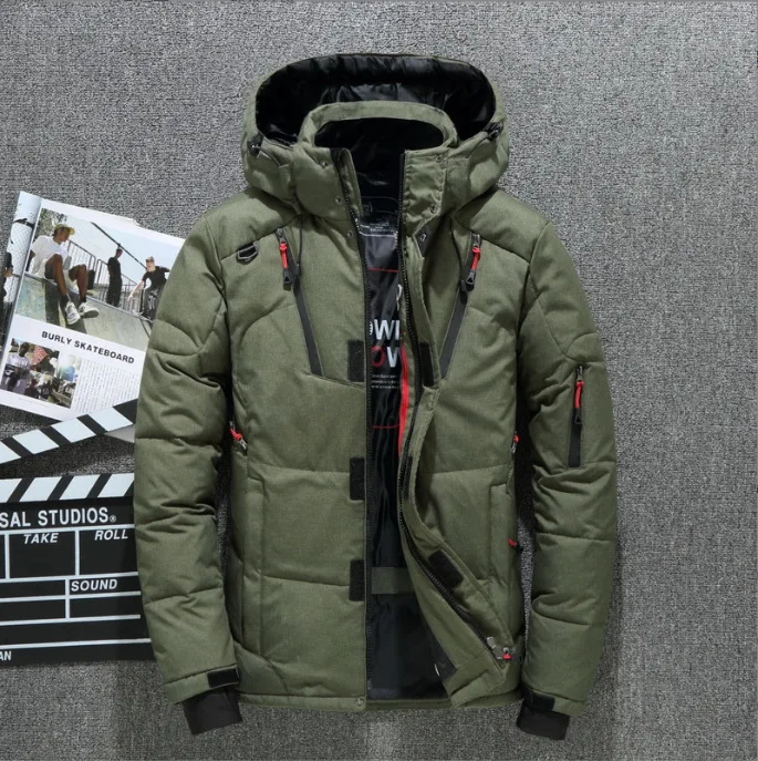 

Men's Winter Jacket Short Outdoor Jacket Thickened Large Warm Youth Coats Trendy Parkas Men Clothing Down Coats Padding