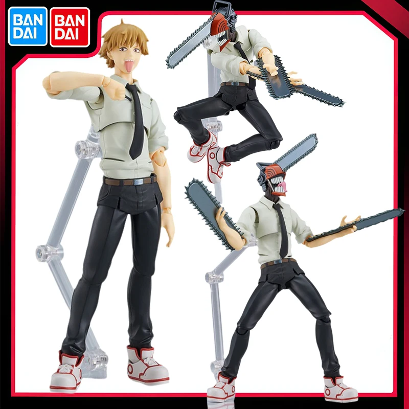 

BANDAI Max Factory Original Genuine Chainsaw Man Denji 15cm PVC Action Figure Collection Model Doll Boy Gift Toys Joints Movable