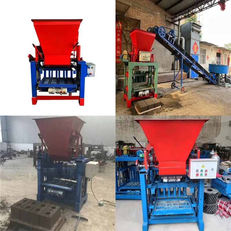 

2-45 4-30 4-35 Cheap Price Manual Hollow Maker Soil Clay Interlocking Mini Mobile Concrete Cement Block Brick Making Machine