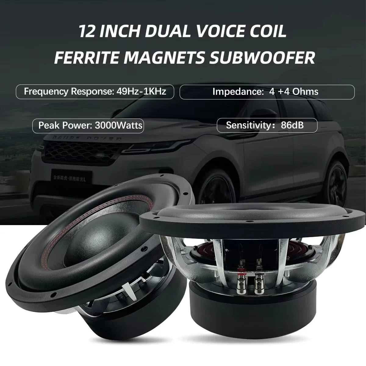 

Woofer 10 /12 / 15 / 18 / 21 Inch Powered Subwoofer Active Double Magnet Car Stereo Sub Woofer Car Speaker Powered Subwoofer