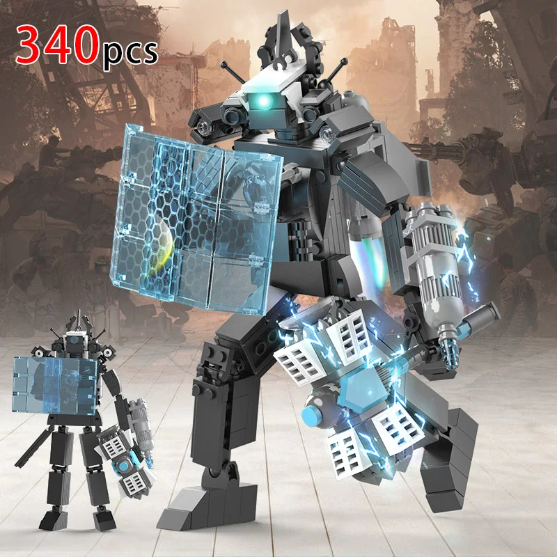 MOC Skibidi Toiletten-Bausteine Titan Monitorman Spider VS TV Man Actionfiguren Konstruktionsspielzeug DIY-Modell als Weihnachtsgeschenk – Detail 5