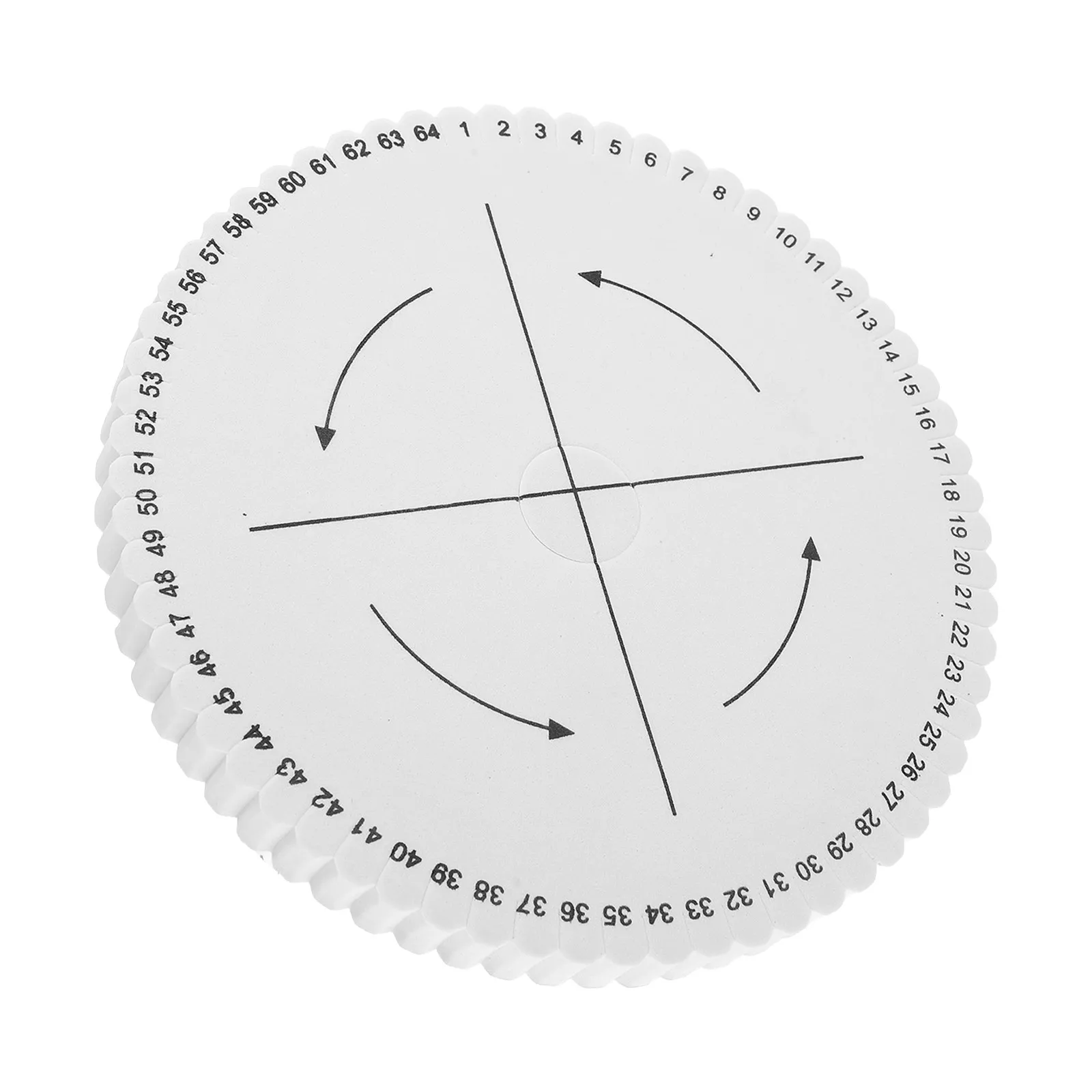 64-Slot Round Braiding Disk for Bracelet Making Kumihimo Weaving Board Sturdy Hard Plate DIY Jewelry Craft Kit High Capacity