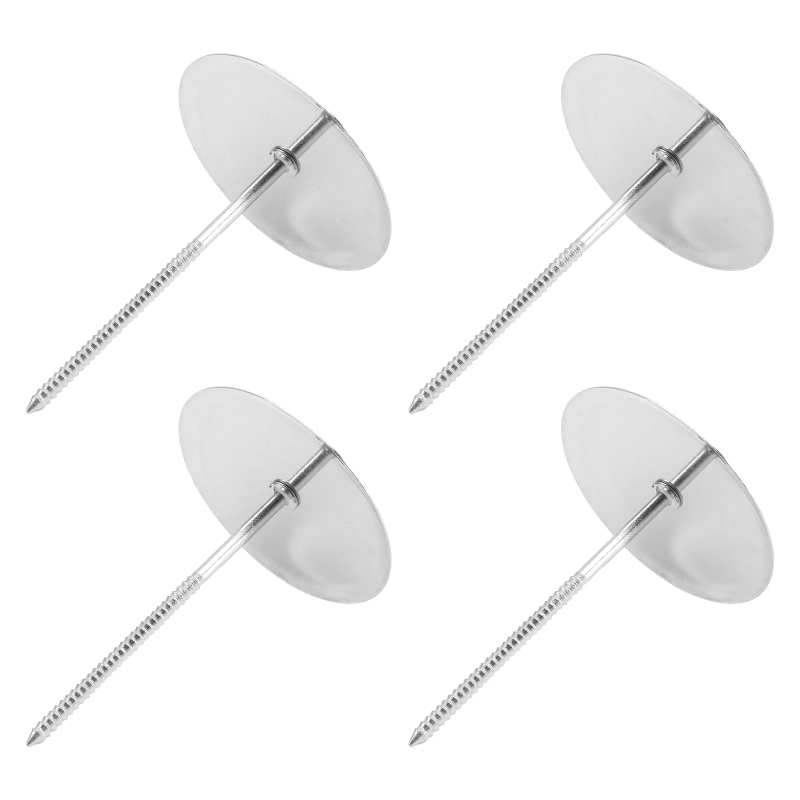 4 Pcs Cake Flower Tool Stainless Steel Nails Decorating Cupcake Baking Heating Core