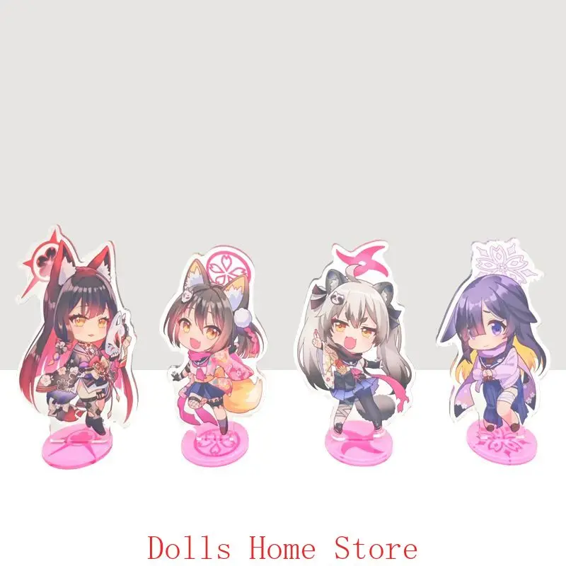 Game Blue Archive Kawaii Anime Cosplay Acrylic Desktop Stand Cartoon Figure Collection Standing Sign Model Prop Decor
