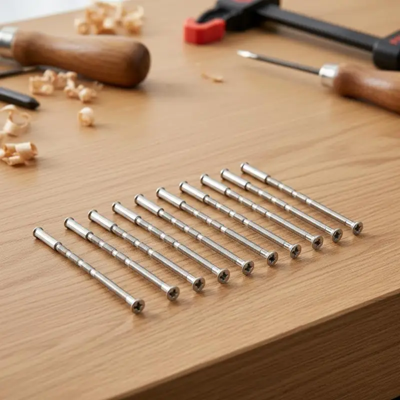 M3 Door Handle Fixing Screw Bolts Cuttable Snap Off 20Pcs Bundle for Door Hardware Replacement DIY Woodworking Projects