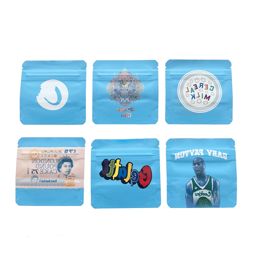 

Stand Up Pouch 3.5g Sachets Resealable Ziploc Mylar Bag Smell Proof Plastic Custom Printed Bolsa De Candy Gummies Packaging Bags