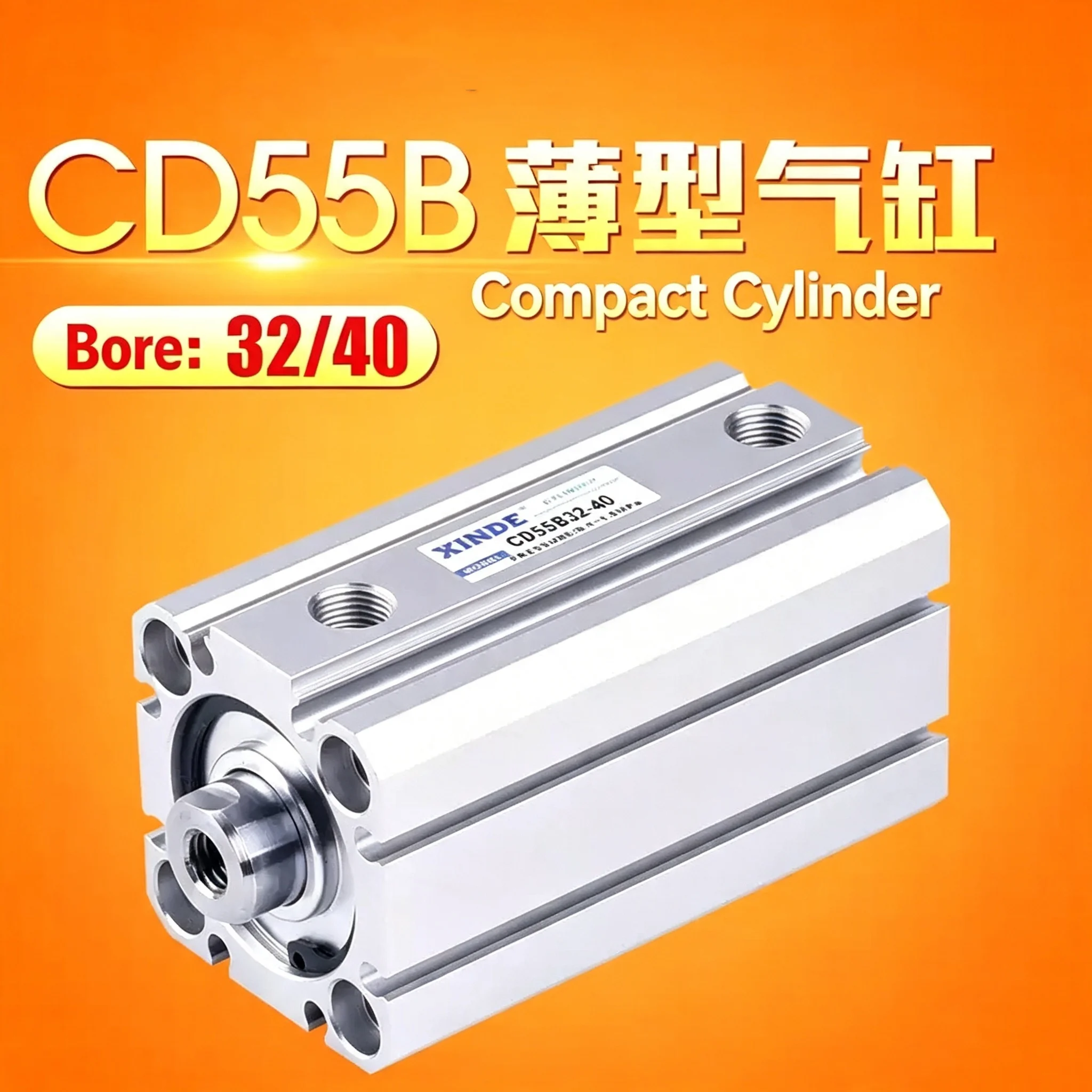 Cylinder Pneumatic CD55B20 CD55B25 CD55B32 CD55B40 CD55B50 CD55B63 C55B20 C55B25 C55B CD55B Compact