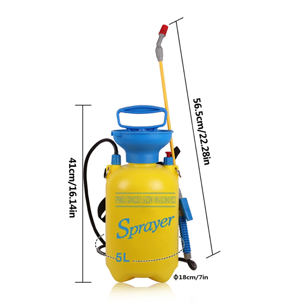 3L/5L/8L Manueller Drucksprüher Hochdruck-Luftkompressionspumpe Garten-Gießkanne für Autowäsche, Camping, Strand, Outdoor – Detail 8