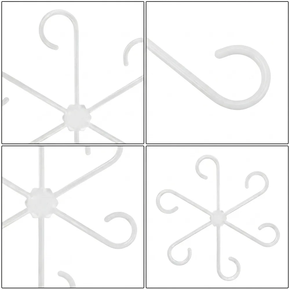 Monstera Plant Support Clips with Wide Opening 4 Sizes 5.31 4.6 3.07 2.32 Inches Clear Reusable Plastic for Easy Use