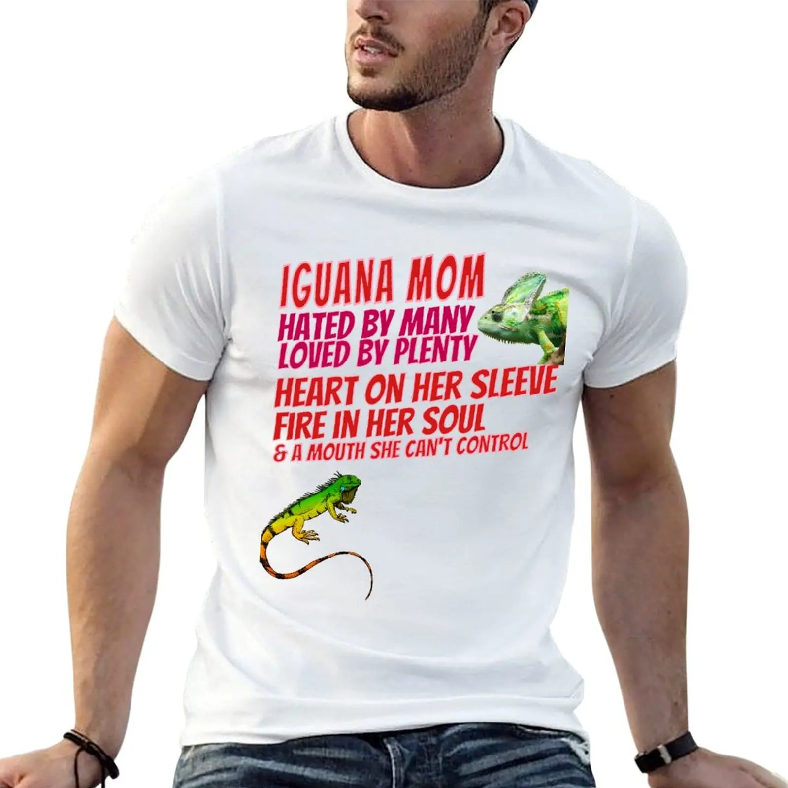 

Iguana Mom Hated by Many Loved by Plenty Mother Lizard Reptile Pet Lover T-Shirt