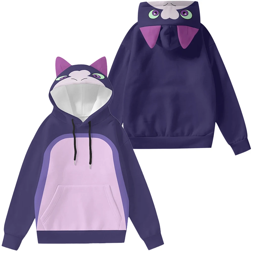 Sudadera con capucha de The Owl Cos House Stringbean para hombre y mujer, disfraz de Cosplay con estampado 3D de gato, ropa de calle informal, Jersey