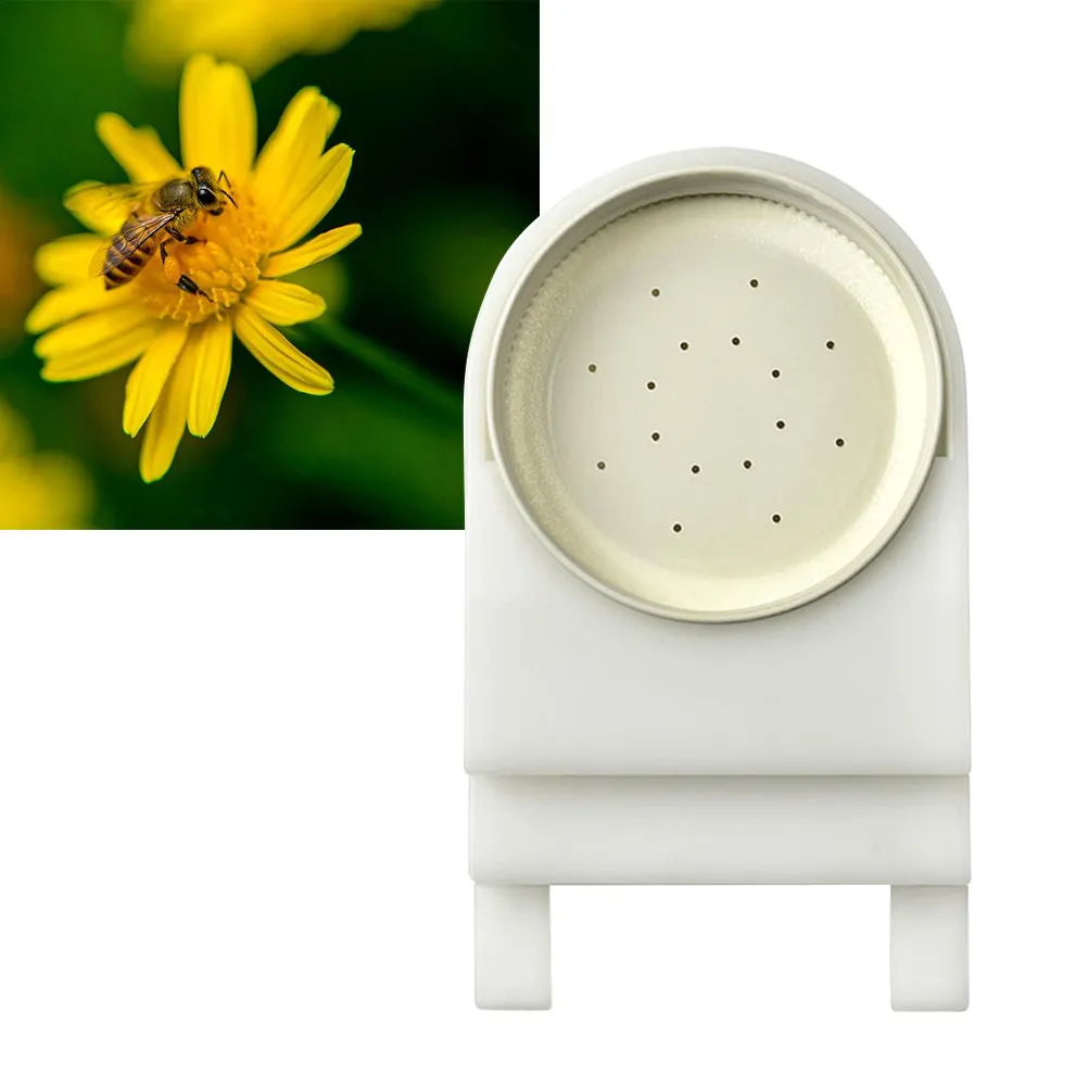 2Pcs Beehive Feeder Entrance Compatible with Canning Jars Plastic Bee Feeder for Hive Sugar Syrup Feeding Tool Beekeeping