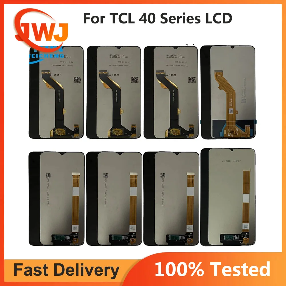 For TCL 405 406 408 TCL 40R 40X T609M 40XE 40XL T608M LCD Display Digitizer For TCL 40SE 40 SE TCL 40 NxtPaper 4G 5G LCD Sensor