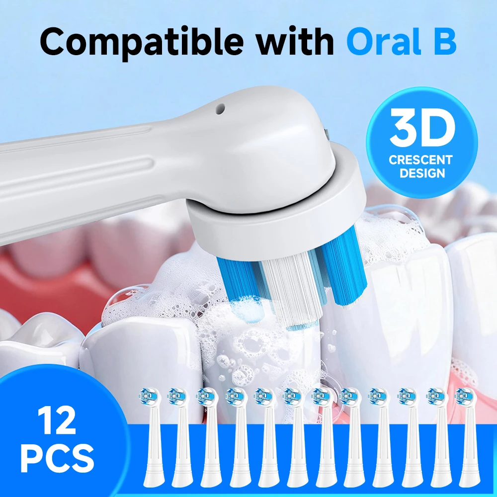 

4/8/12/Pcs Replacement Toothbrush Heads Compatible with Oral-B Braun Professional Electric Toothbrush Heads Brush Heads