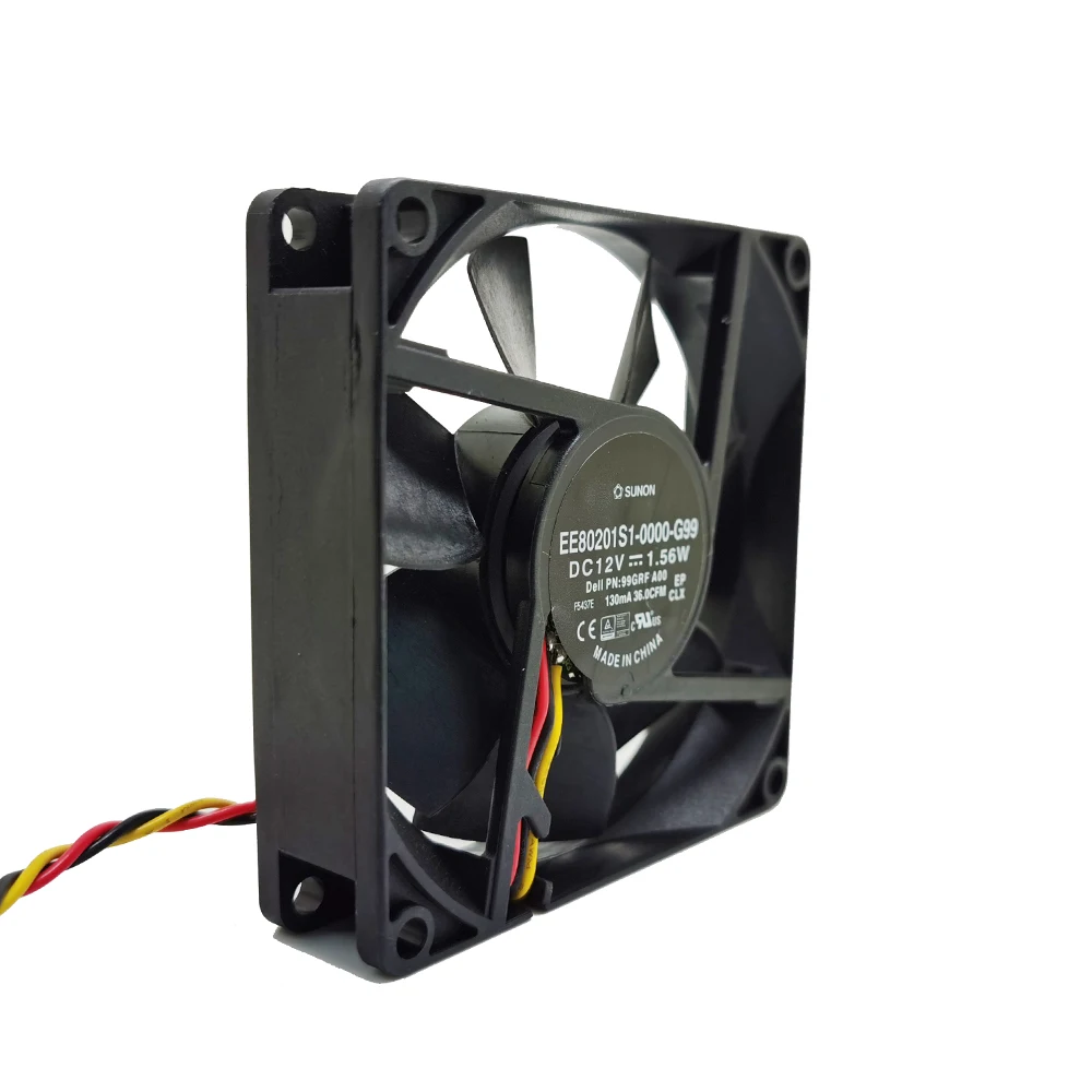 For SUNON EE80201S1-0000-G99 XMN4N A00 DC 12V 0.6A 80x80x20mm Server Cooling Fan 4 WIRES PMW