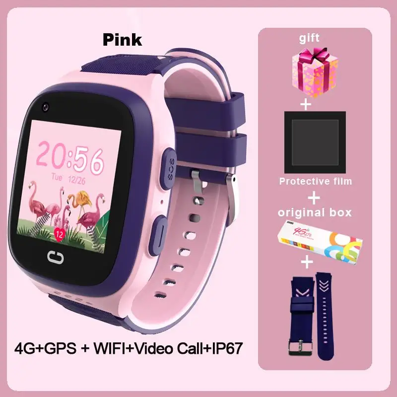 New LT31 4G Kids Smart Watch WIFI GPS Tracker Baby Phone Watch SOS HD Video Call Touch Screen IP67 Waterproof children's