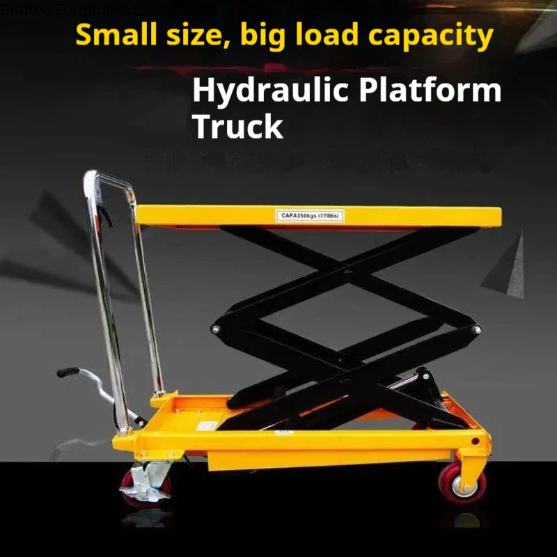 

Manual Platform Lift Trolley Hydraulic Mold Handling Lift Trolley Durable Nice Commercial Furniture Hebebühnenwagen ZY60TC