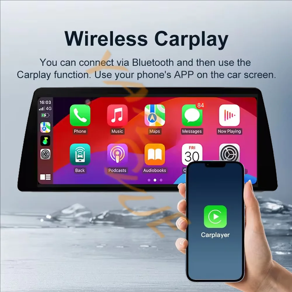 

Wireless CarPlay/Android Auto 12.3inch Qualcomm 665 car dvd Video multimedia radio player For BMW 7 Series E65 E66 2001-2008