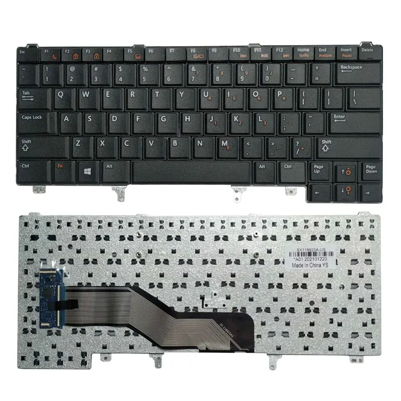 New US Keyboard For Dell Latitude E6420 E6320 E6430 E5420 E5430 E6430S Laptop English Black