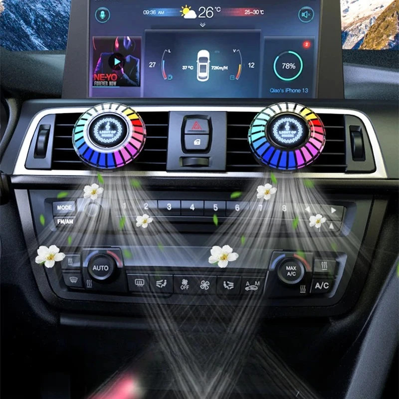 

RGB Пикап Атмосферное освещение Светодиодный автомобильный атмосферный светильник Музыкальный ритм Настенный светильник Управление через приложение для автомобильного освежителя воздуха Домашний декор