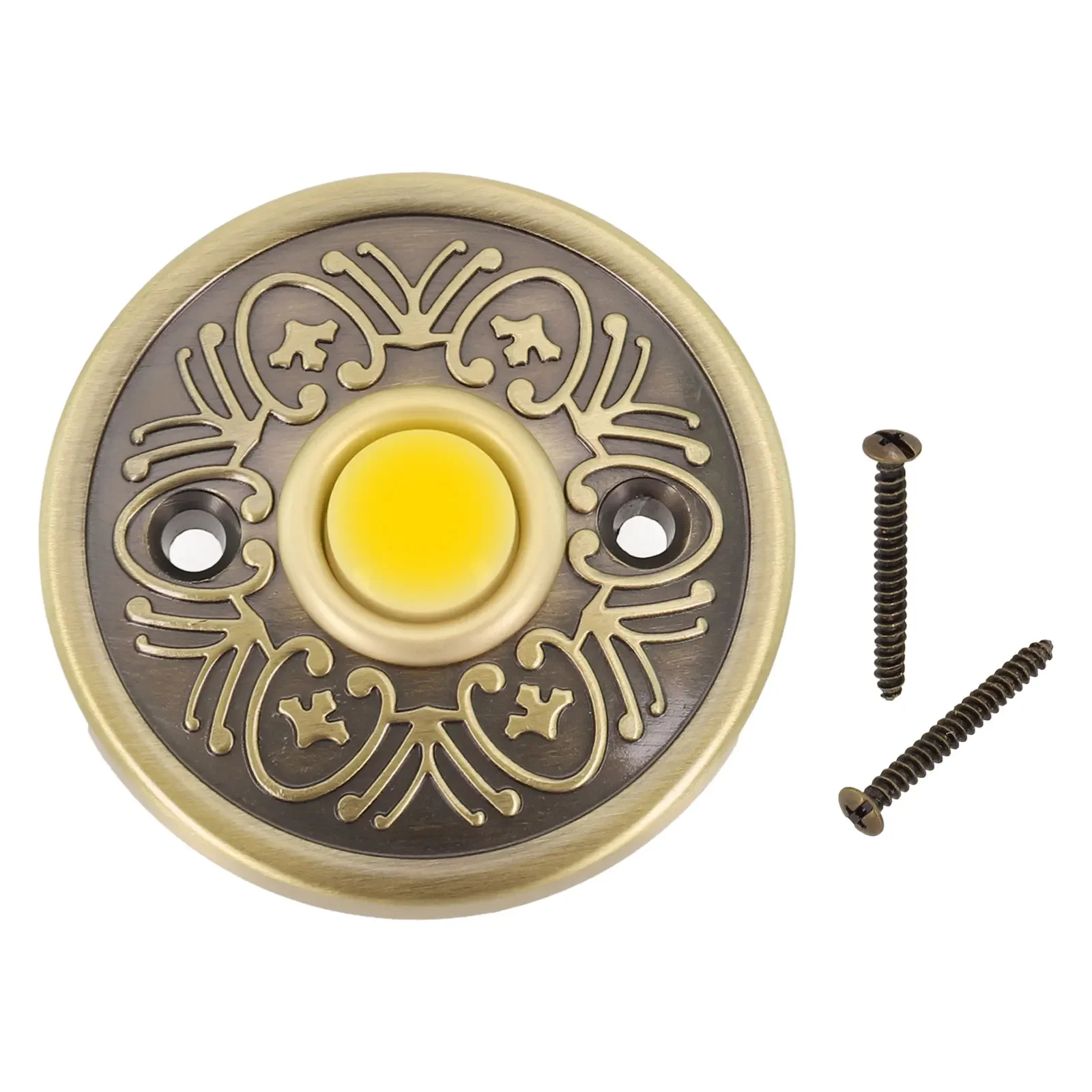 Metal Doorbell Push Button Bronze Wired  Light Door Bell Buttons With Screws Doorbell Switch Doorbell European Wall Mounted