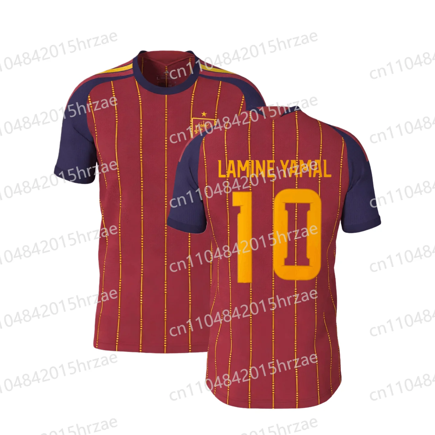 أحدث التصاميم اسبانيا نمط فريد الكبار الأطفال عارضة الرياضة تي شيرت كرة القدم جيرسي تنفس قصيرة الأكمام نادي كرة القدم