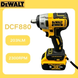 DeWalt DCF880 18V Cordless Impact Wrench 203Nm Rechargeable Electric with shockproof housing Wrench Power Tools strong battery