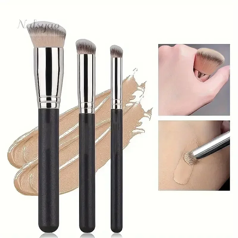 Premium Foundation Concealer Brush Set Under Eye Contour Blusher Dense Face Makeup Blending Brush