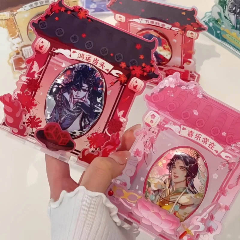 

2025 New Blind Box Heaven Official"S Blessing Shrine Of Devotion Badge Acrylic Valley Beauty Combination Trend Surrounding Toy