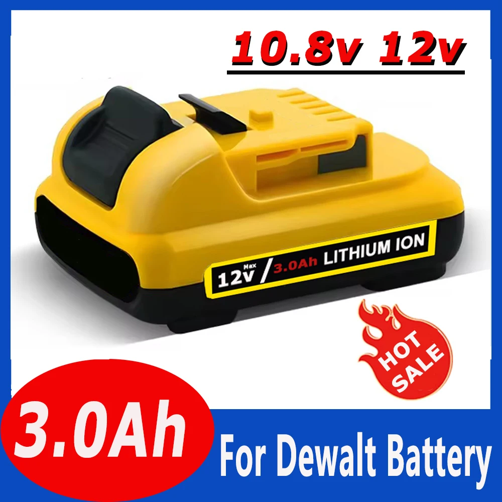 NIEUWE Vervanging voor Dewalt DCB120 Lithium-ion Batterijen 12 V 3Ah Batterij DCB123 DCB125 DCB124 DCB122 DCD710 Power Tools Batterij