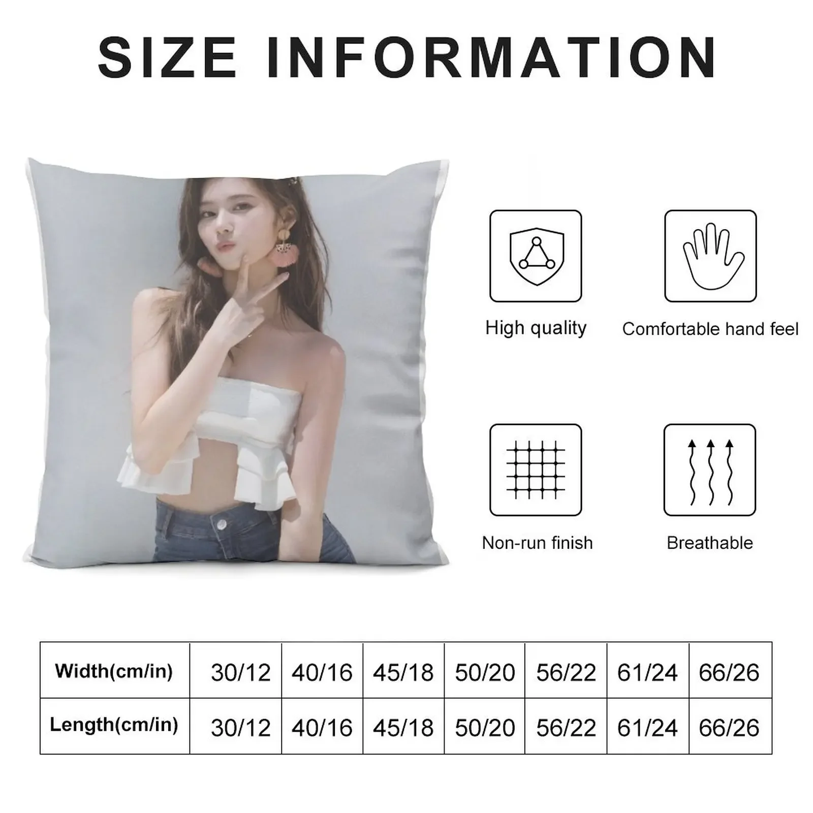 TWICE Sana Throw Pillow Pillowcases For Pillows pillow pillowcase Room decorating items Christmas Pillow Cases