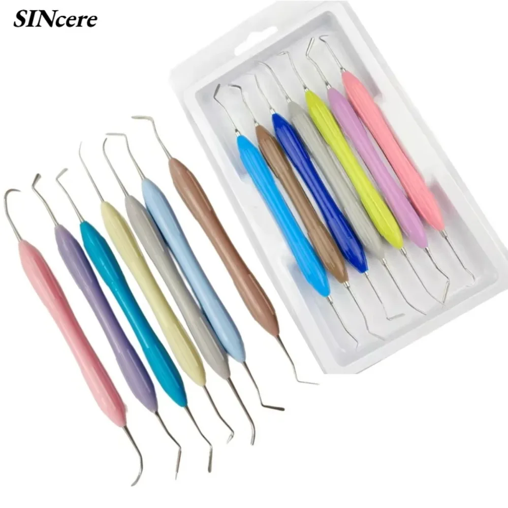 Dental Resin Filled Restorative Instrument Filler Aesthetic Restoration Knife Silicone Handle Dentistry Tools Composite
