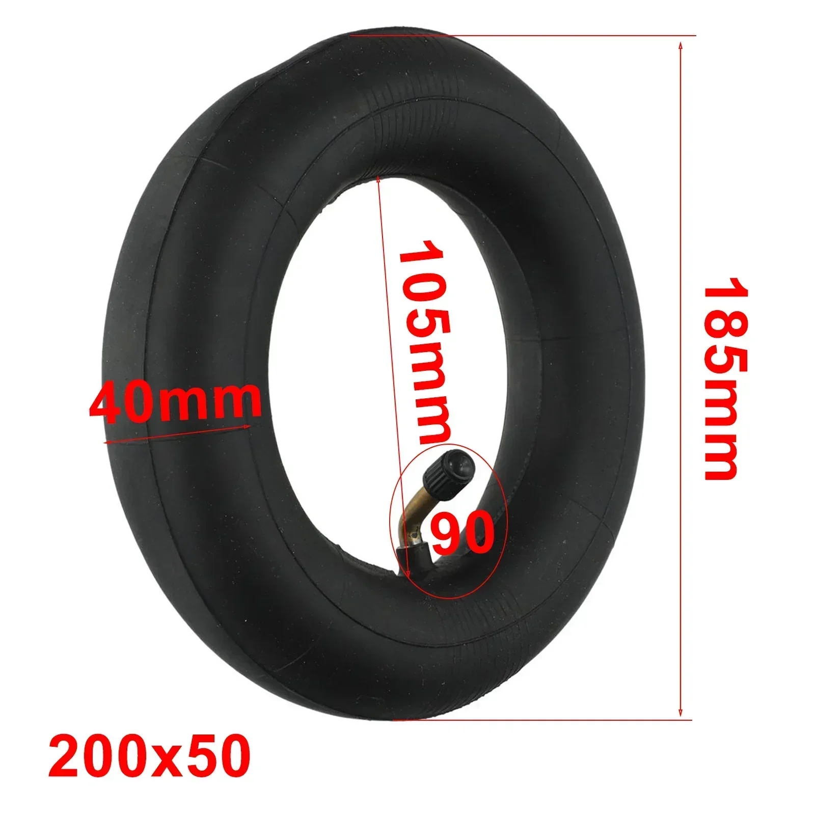 8 Inch Electric Scooter Tire 200x50 Natural-rubber Inner Tube Bent Valve For Little-Dolphin Vehicle Tyre Replace Accessories