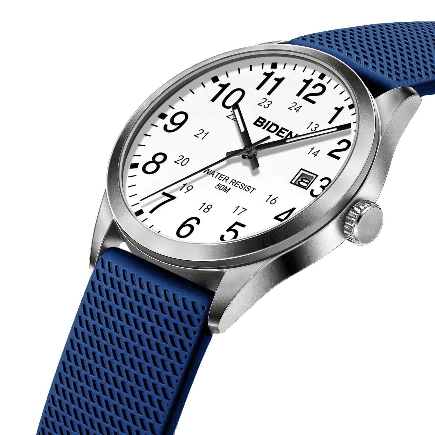 BIDEN Women's fashion watch with easy to read digital luminous dial, men's and women's quartz watch (back to school season gift)