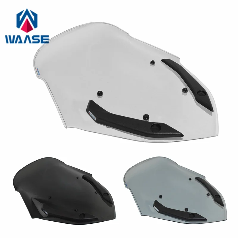 

waase For Yahama X-MAX XMAX 300 2018 2019 2020 2021 2022 Windscreen Windshield Wind Deflector Shield Screen Visor Glass