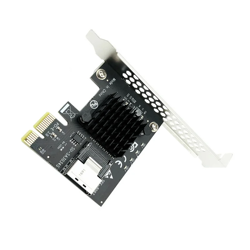 Superior PCI-E 1X To Mini SAS SFF-8087 Adapter Card Mini PCI Express X1 2.0 Riser For Mining For Windows/Linux Systems