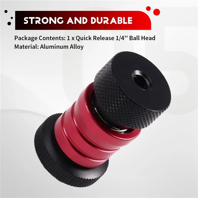 Promotion Ball Head 1/4" Quick Release Detachable Plate For Arm Monitor Mount For LED Light