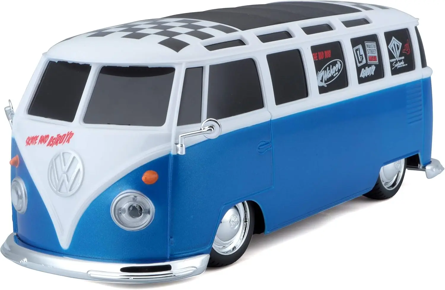 

1:24 RC VW Van Samba 2.4GHZ Remote Control Vehicle, White/Blue (81529-00000009)