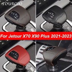 For Chery Jetour X70 X90 Plus 2021-2023 Car Gear Shift Head Collars Car Shift Knob Cover Protection Accessories