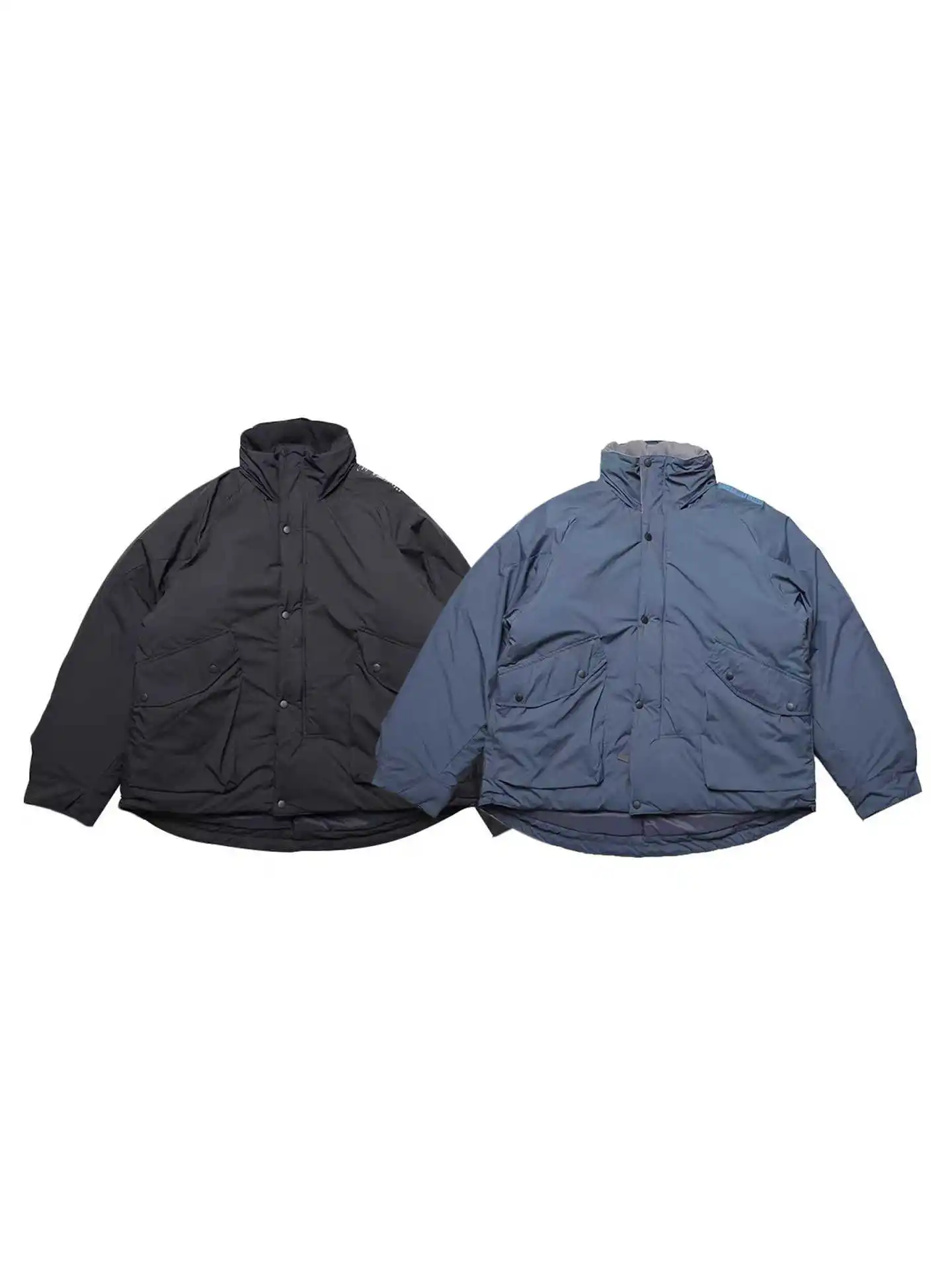 N. HOOLYWOOD اليابانية النايلون في الهواء الطلق الدافئة جيب كبير P القطن قبعة مخفية الوقوف طوق الملابس معطف