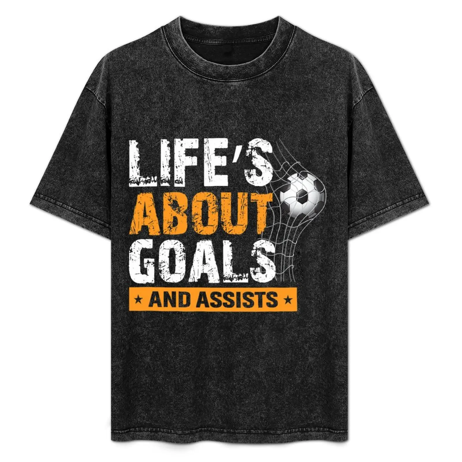 

Life Is About Goals And Assists Soccer Player Sports Futbol T-Shirt Lightweight Hiking T-Shirt