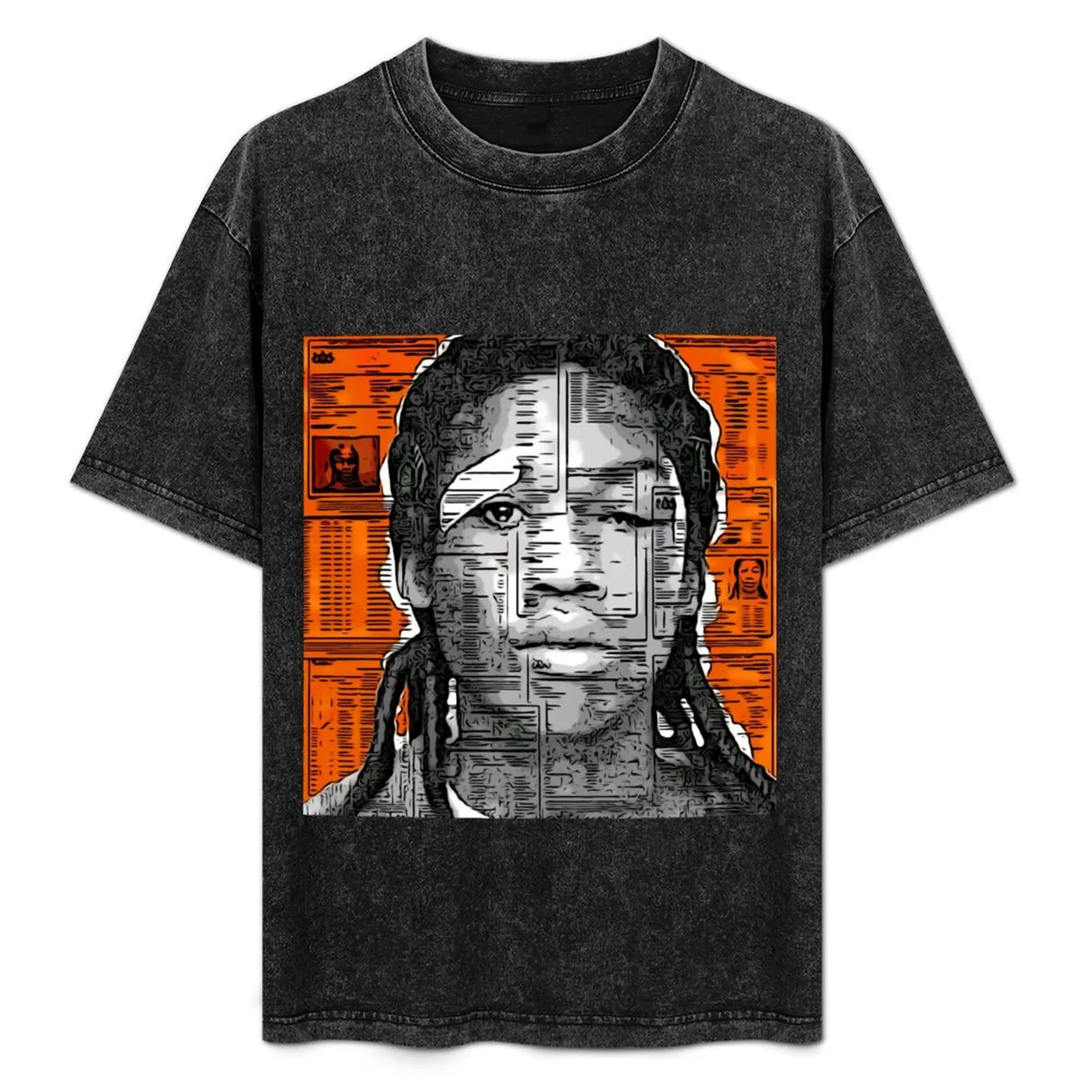 

Meek Mill Cartoon Album Cover T-Shirt Retro Graphic Print T-Shirt