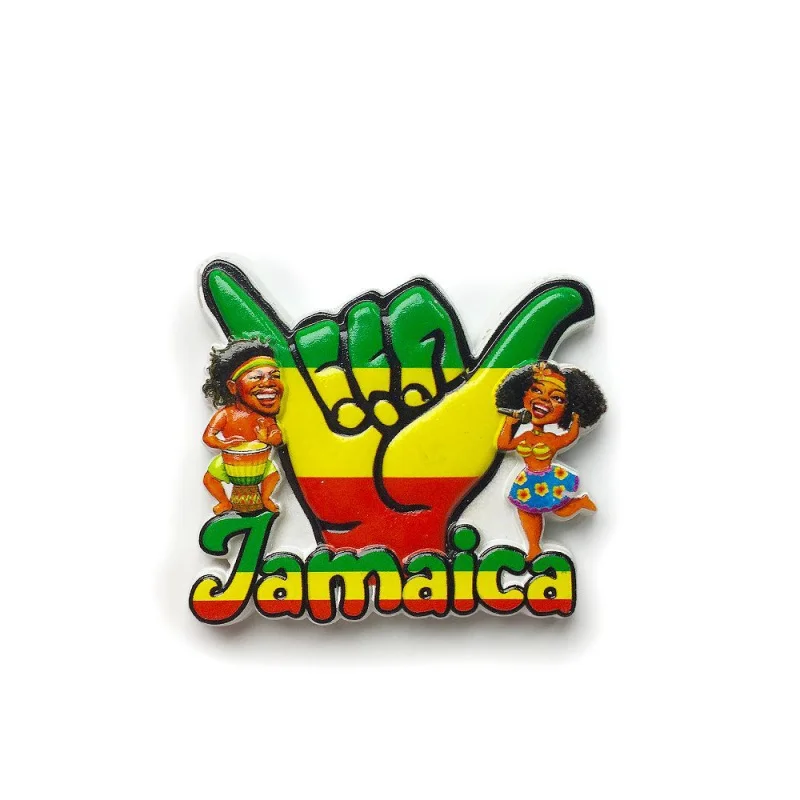 

Jamaica Cultural Tourism Souvenirs Creative Personalized Artistic Specialty Gift Magnetic Stickers Refrigerator Magnets